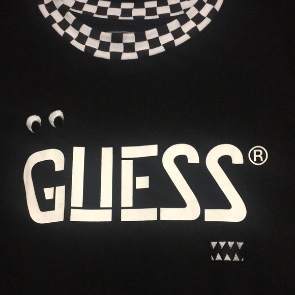nwt black guess x j.balvin ringer s/s - Picture 2 of 3